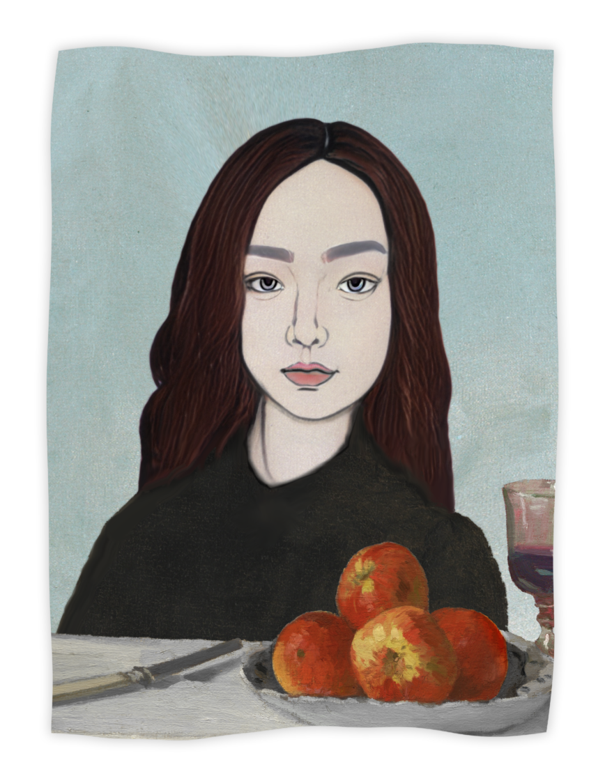 画像:自画像イラスト