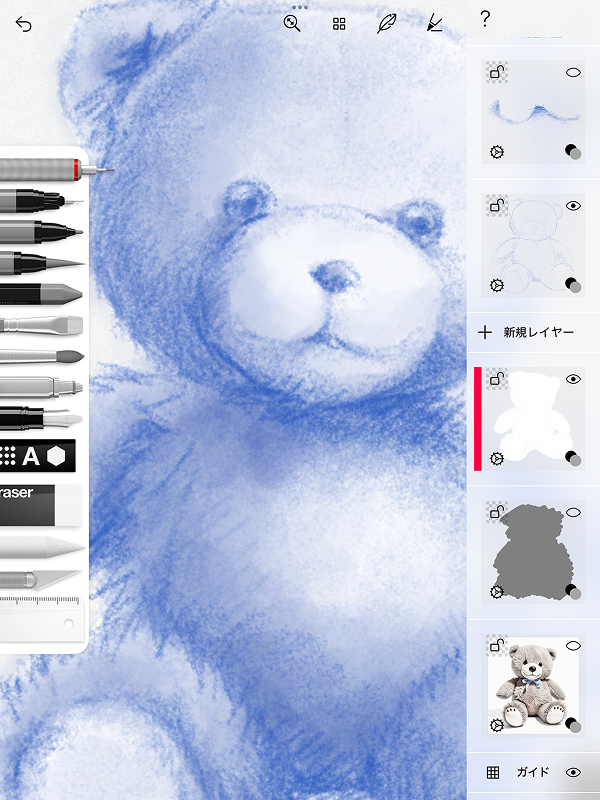 テディベア制作過程の画像