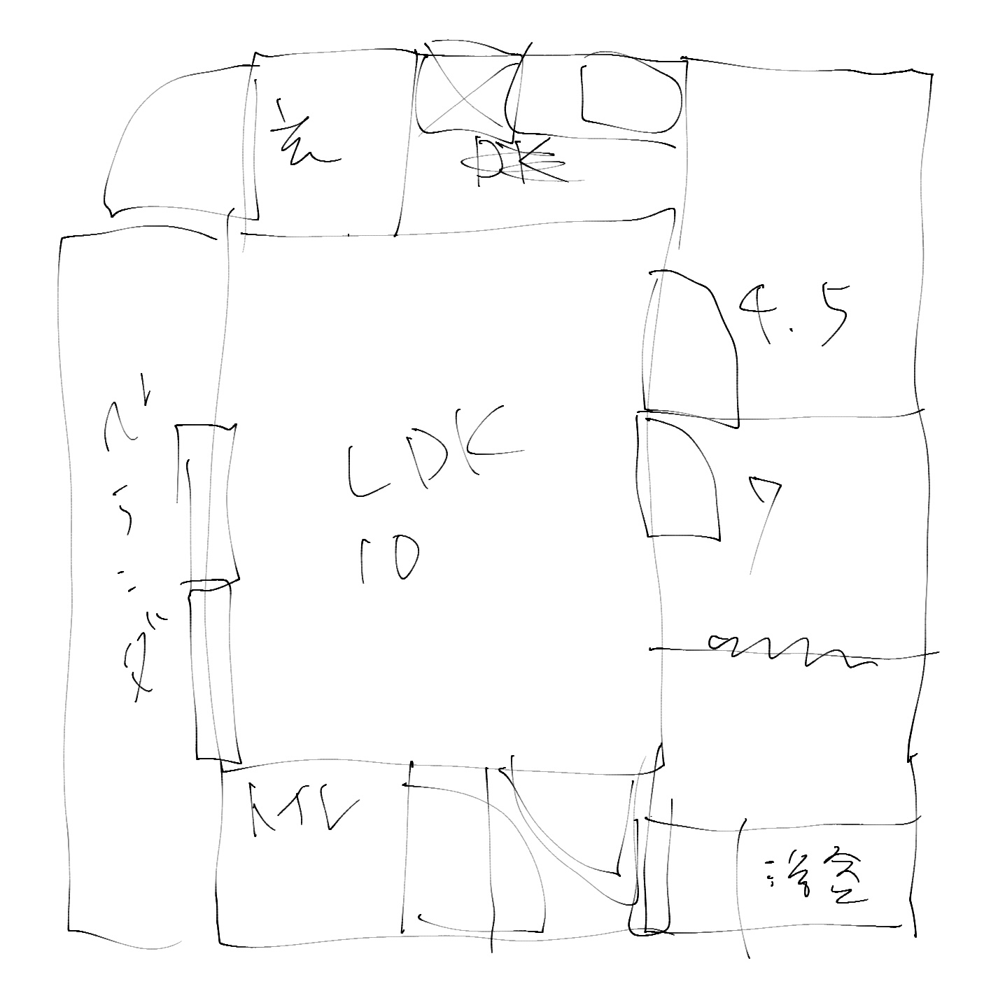 間取り図の画像ラフ画