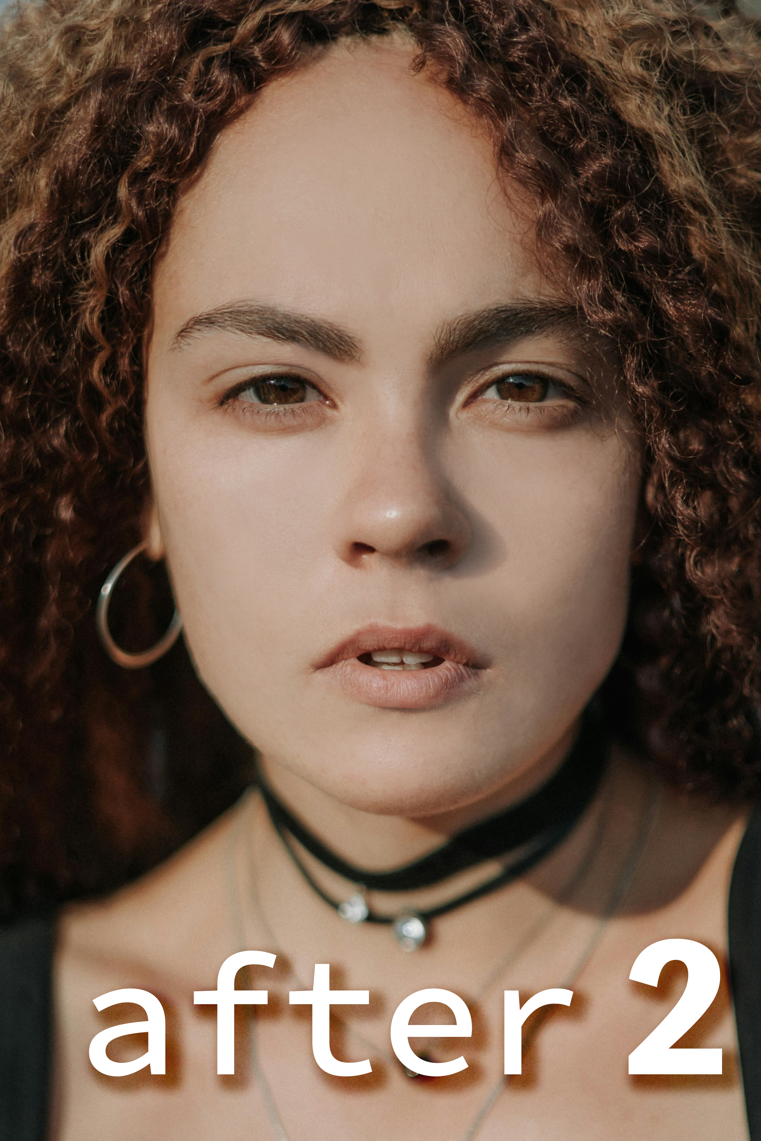 修正後の女性の写真